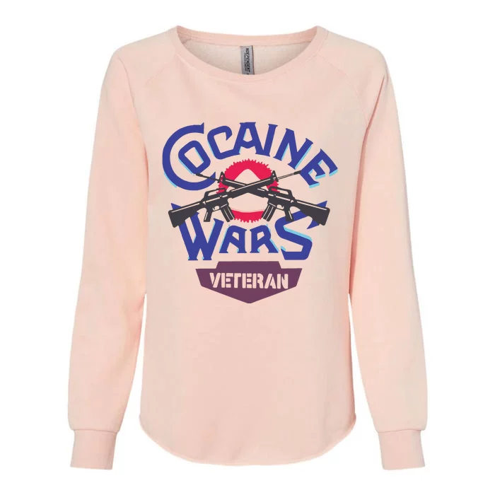 Cocaine Wars Veteran Womens California Wash Sweatshirt