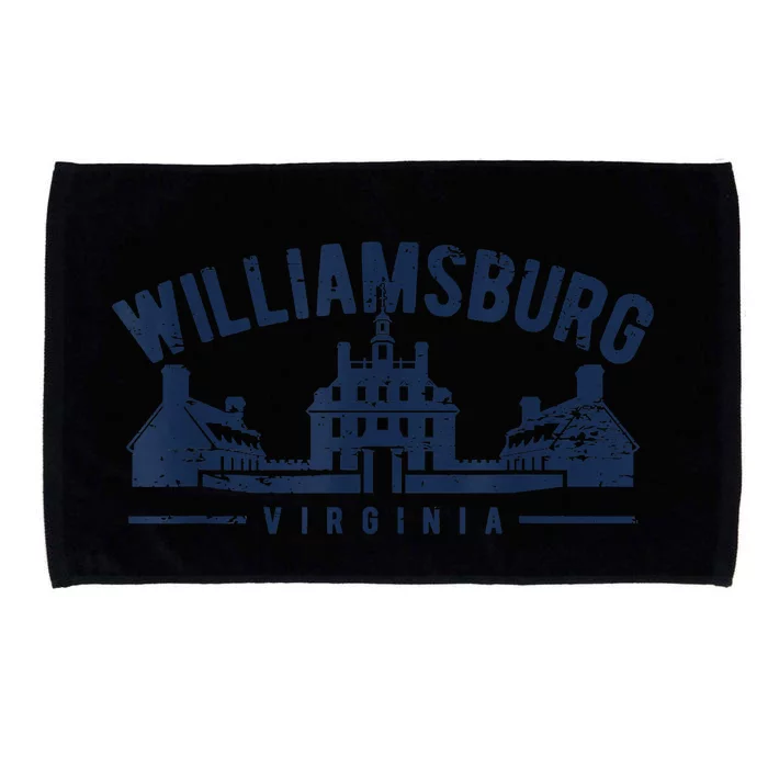 Colonial Williamsburg Virginia Vintage Distressed Style Microfiber Hand Towel