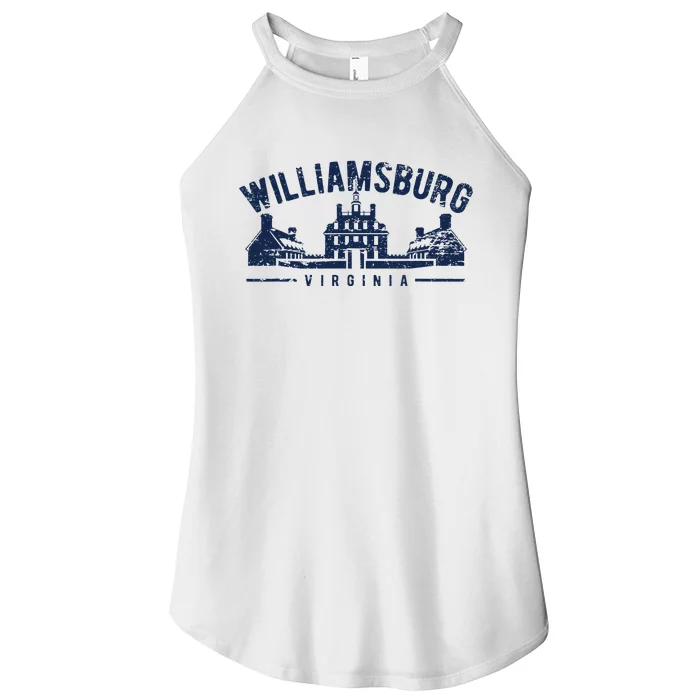 Colonial Williamsburg Virginia Vintage Distressed Style Women’s Perfect Tri Rocker Tank