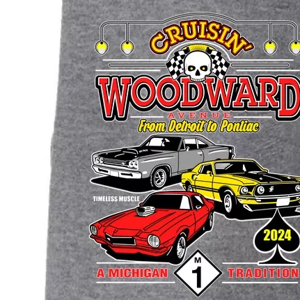 Crusin Woodward Woodward Ave Detroit To Pontiac A Michigan Tradition 2024 Doggie 3-End Fleece Hoodie