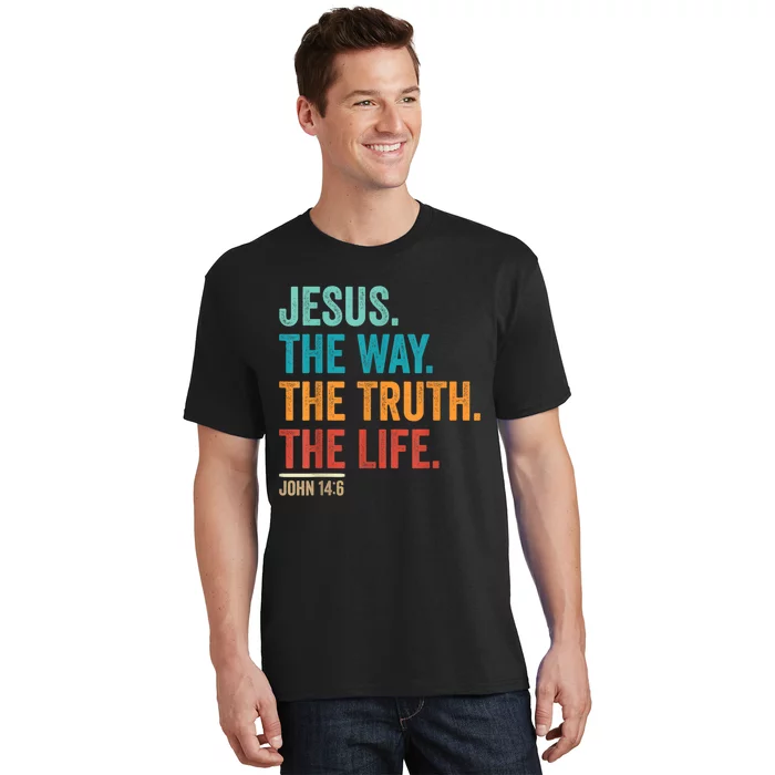 Christian Worship Women Men Jesus The Way Truth Life T-Shirt