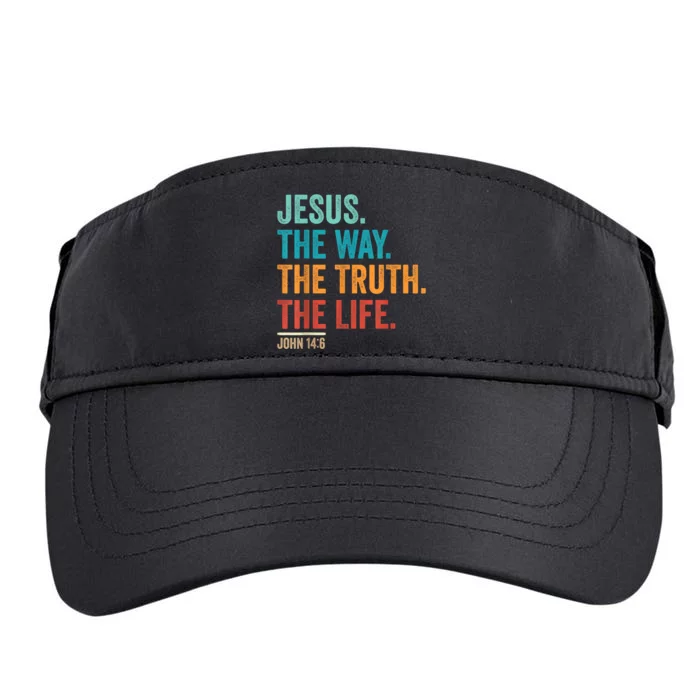 Christian Worship Women Men Jesus The Way Truth Life Adult Drive Performance Visor