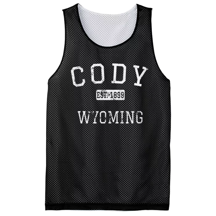 Cody Wyoming WY Vintage Mesh Reversible Basketball Jersey Tank