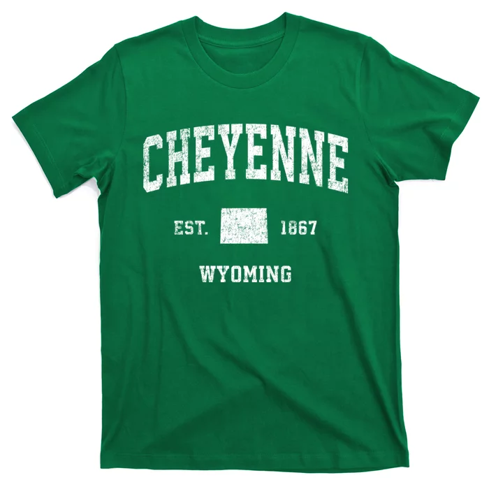 Cheyenne Wyoming Wy Vintage Sports T-Shirt