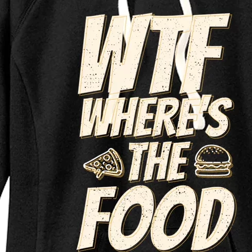 Cool Wtf Where The Food Spicy Food Lover Wine Lovers Great Gift Women's Fleece Hoodie