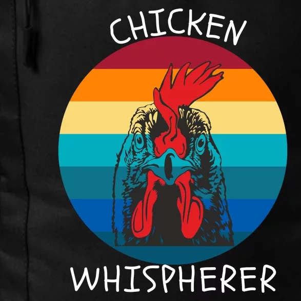 Chicken Whisperer With Retro Sunset Funny Chicken Chicken Lover Farm Animal Daily Commute Backpack