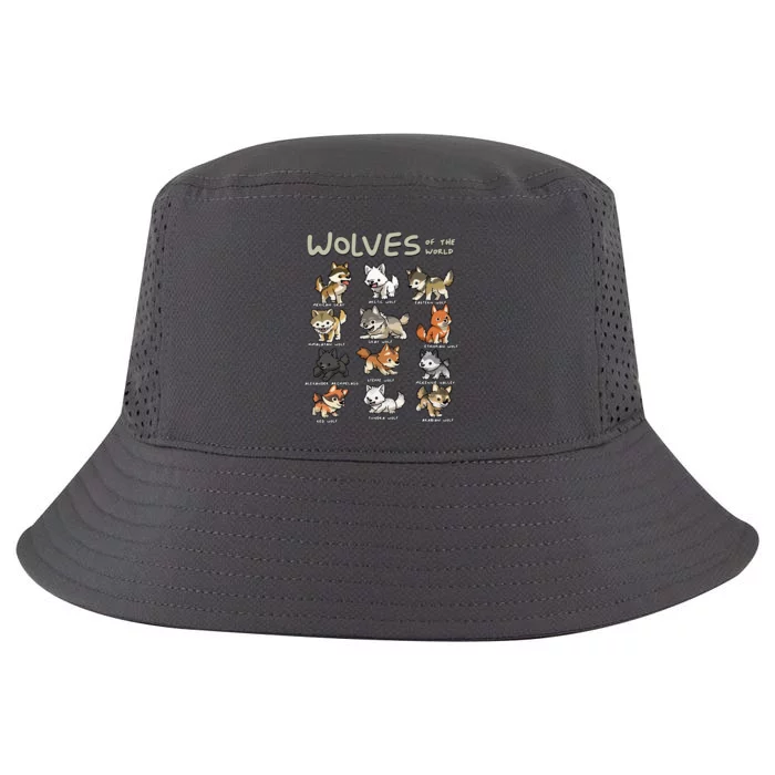 Chibi Wolf Wolves Animals Of The World Wolf Lover Cool Comfort Performance Bucket Hat