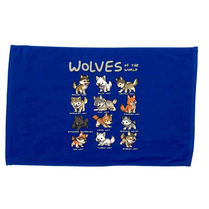 Chibi Wolf Wolves Animals Of The World Wolf Lover Microfiber Hand Towel