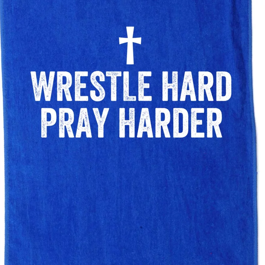 Christian Wrestling Wrestle Hard Christian Wrestling Gift Platinum Collection Golf Towel