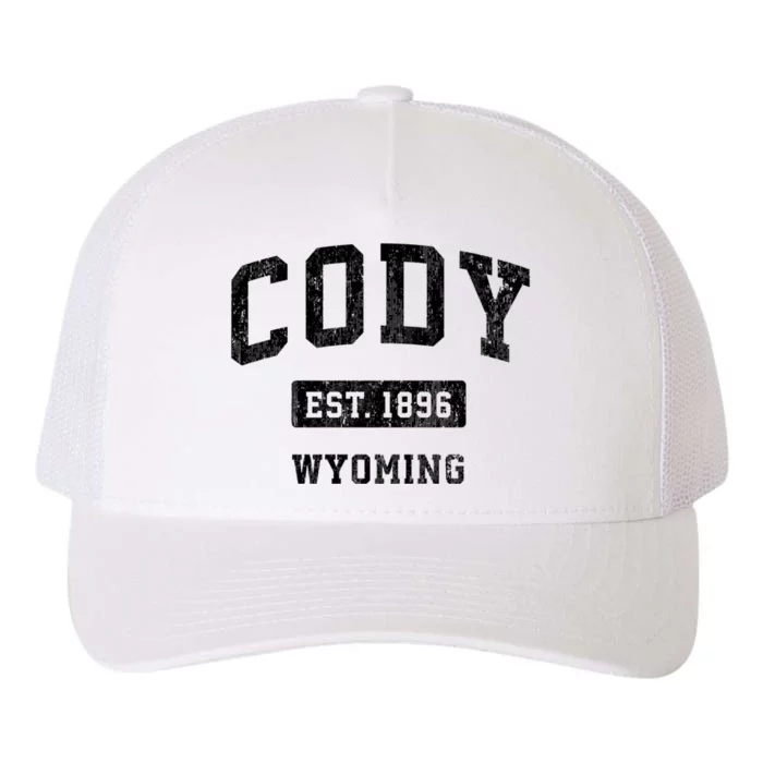 Cody Wyoming Wy Vintage Sports Established Design Yupoong Adult 5-Panel Trucker Hat