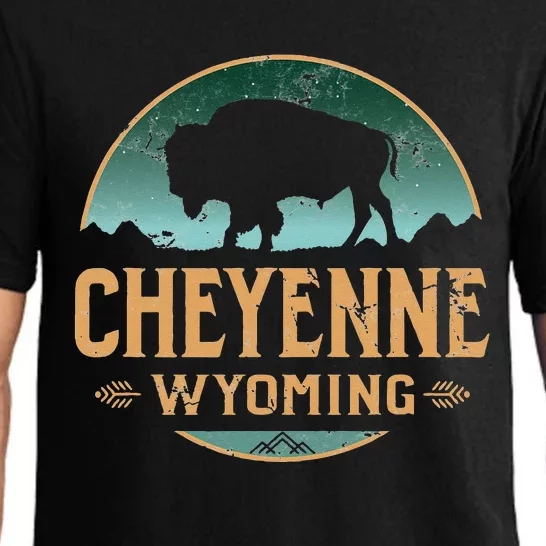 Cheyenne Wyoming WY Buffalo Bison Pajama Set