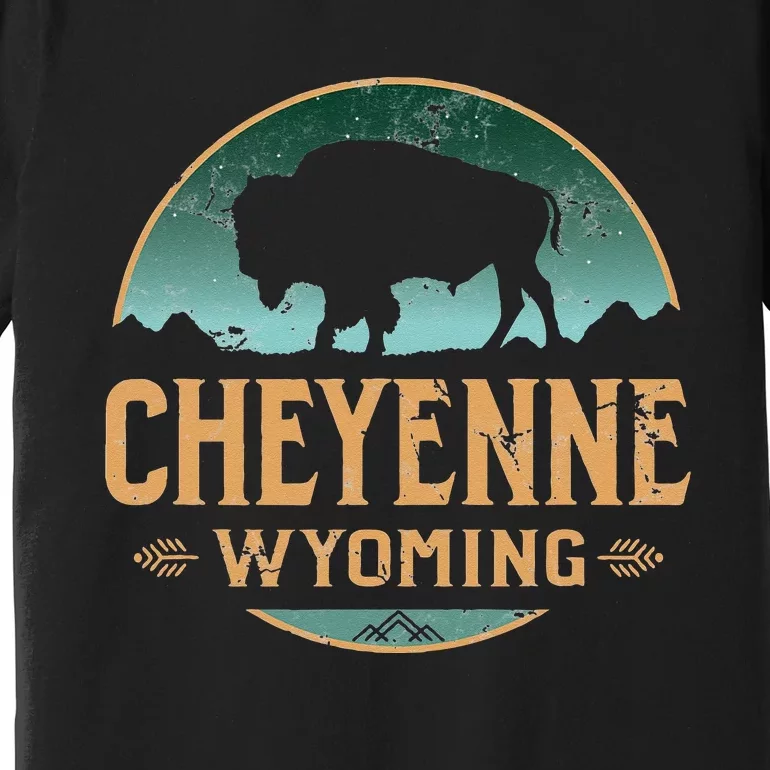 Cheyenne Wyoming WY Buffalo Bison Premium T-Shirt