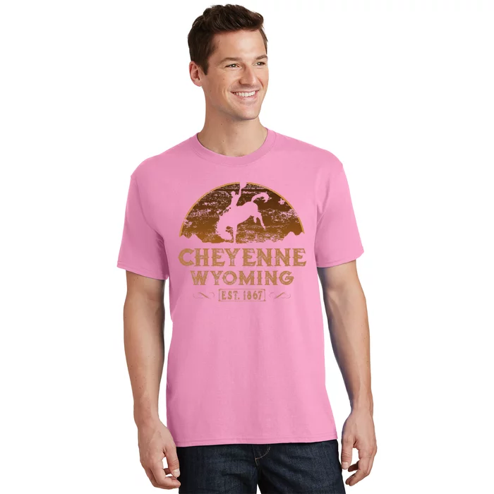 Cheyenne Wyoming WY Rodeo Cowboy T-Shirt