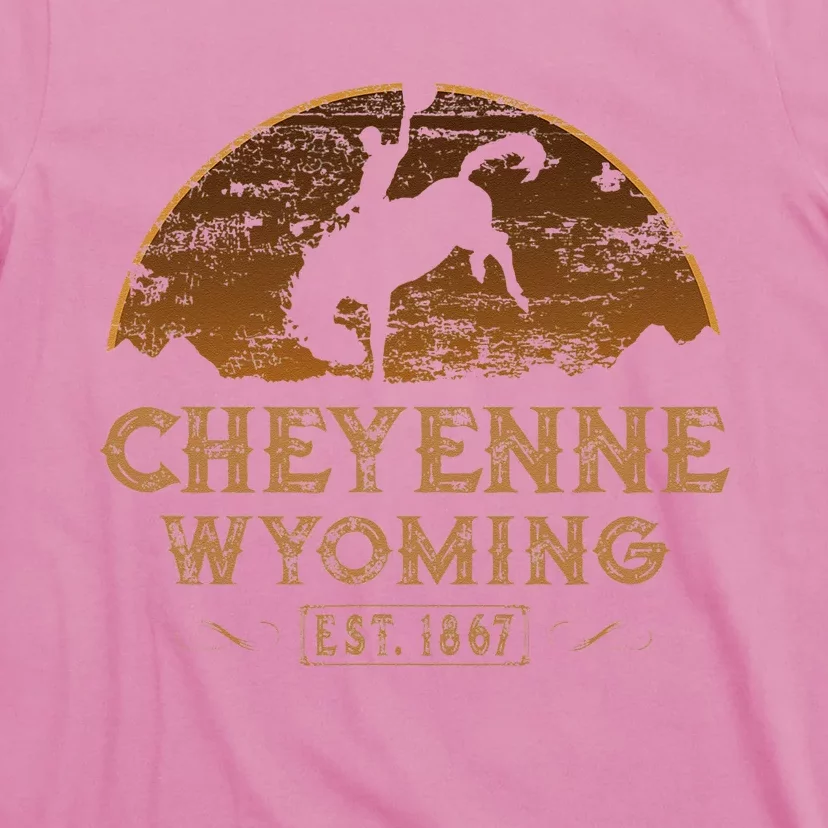 Cheyenne Wyoming WY Rodeo Cowboy T-Shirt