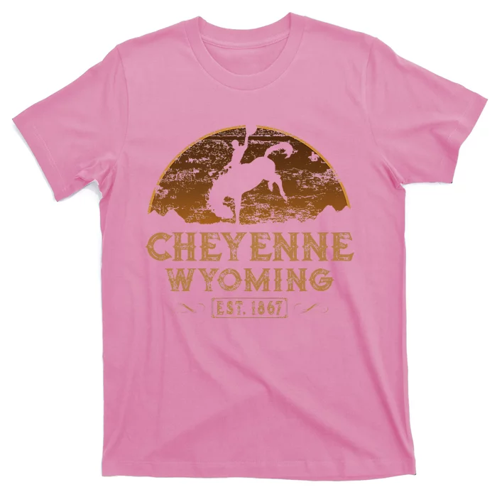 Cheyenne Wyoming WY Rodeo Cowboy T-Shirt