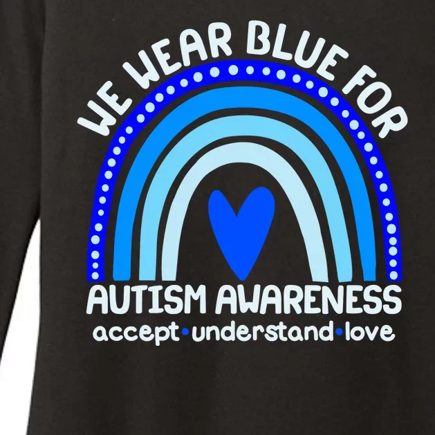 Cute We Wear Blue For Autism Awareness Accept Understand Love Womens CVC Long Sleeve Shirt