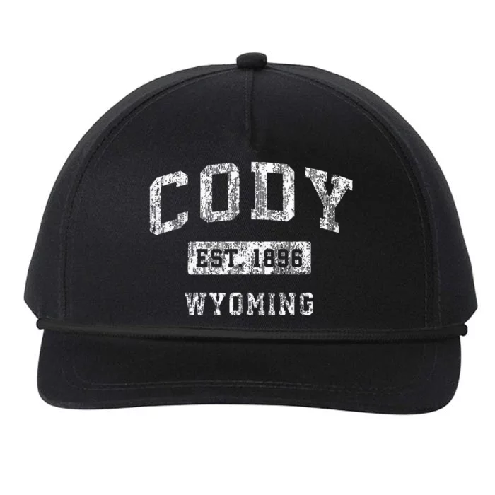 Cody Wyoming Wy Vintage Established Sports Snapback Five-Panel Rope Hat