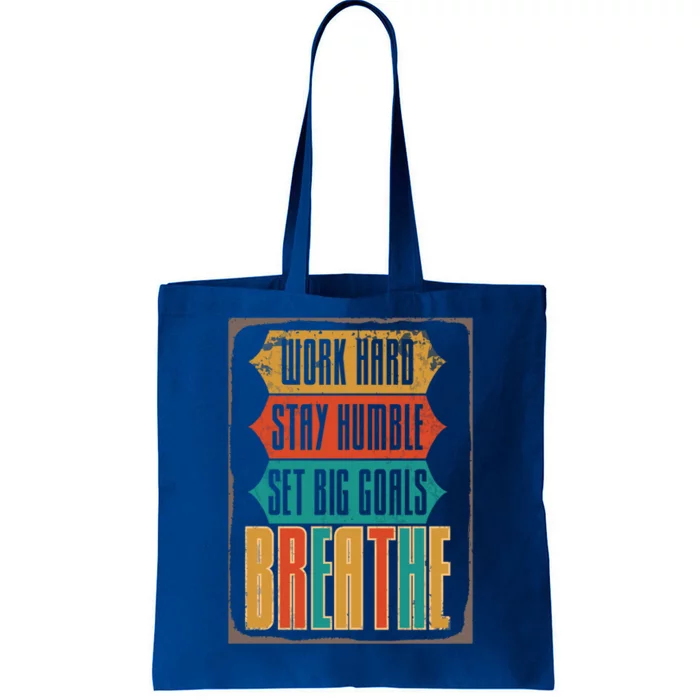 Care Week Work Hard Stay Humble Breath Respiratory Therapist Gift Tote Bag