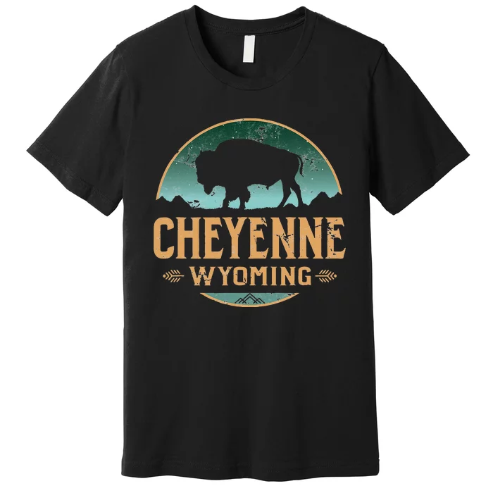 Cheyenne Wyoming WY Buffalo Bison Premium T-Shirt