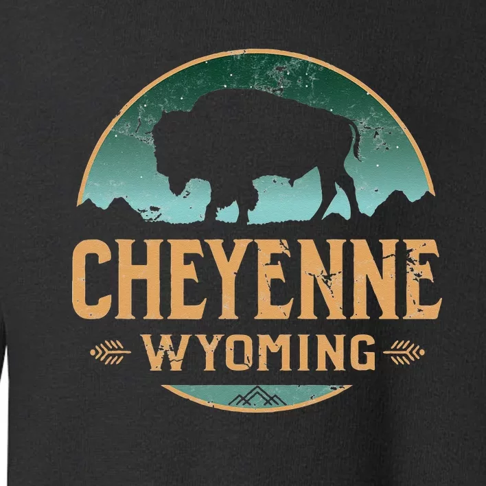 Cheyenne Wyoming WY Buffalo Bison Toddler Sweatshirt