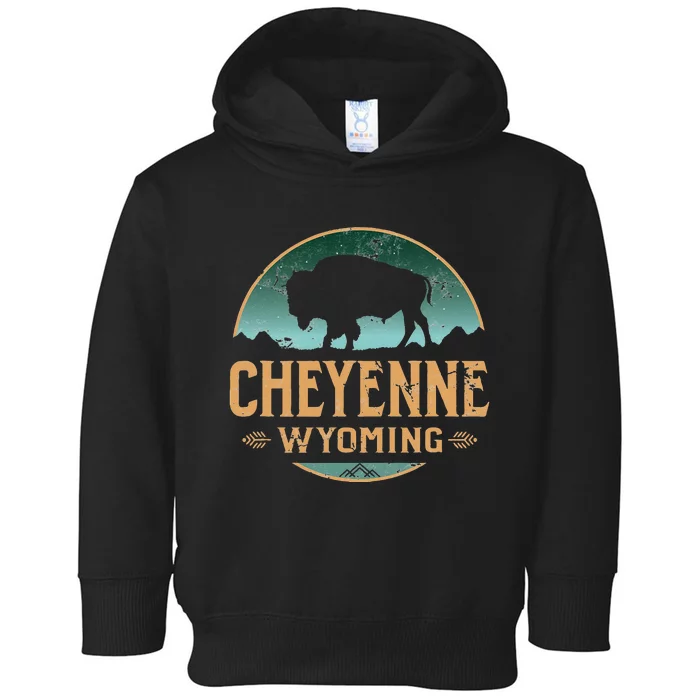 Cheyenne Wyoming WY Buffalo Bison Toddler Hoodie