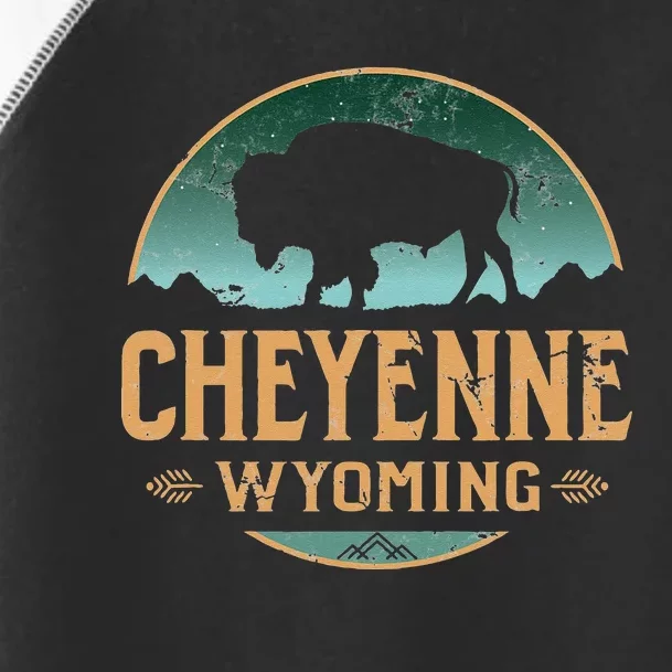 Cheyenne Wyoming WY Buffalo Bison Toddler Fine Jersey T-Shirt