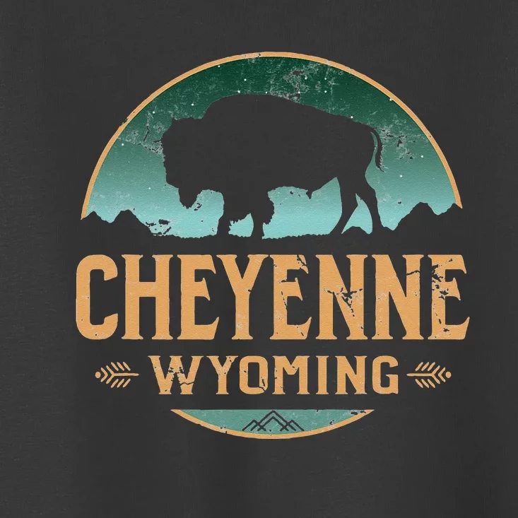 Cheyenne Wyoming WY Buffalo Bison Toddler T-Shirt