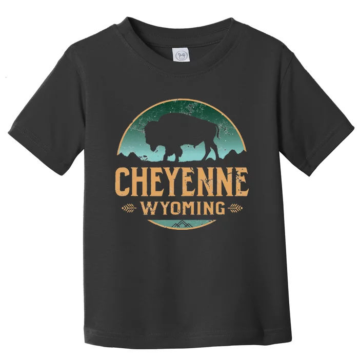 Cheyenne Wyoming WY Buffalo Bison Toddler T-Shirt