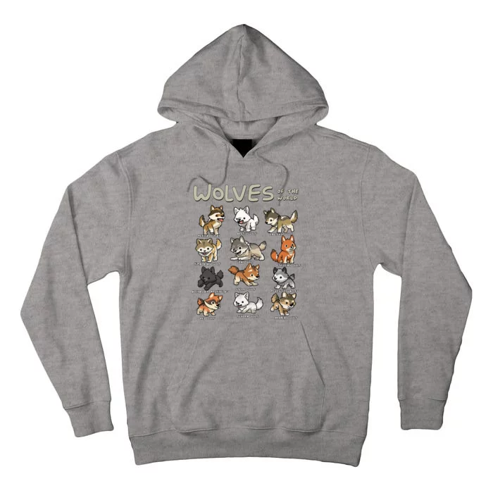 Chibi Wolf Wolves Animals Of The World Wolf Lover Tall Hoodie