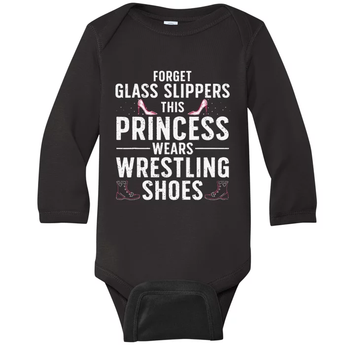 Cool Wrestling Wrestler Princess Sports Baby Long Sleeve Bodysuit