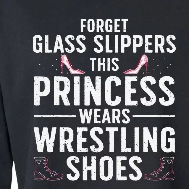 Cool Wrestling Wrestler Princess Sports Cropped Pullover Crew