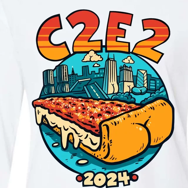 C2e2 X Butts On Things 2024 Womens Cotton Relaxed Long Sleeve T-Shirt