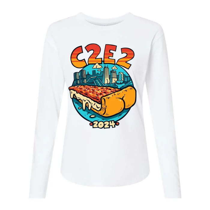 C2e2 X Butts On Things 2024 Womens Cotton Relaxed Long Sleeve T-Shirt