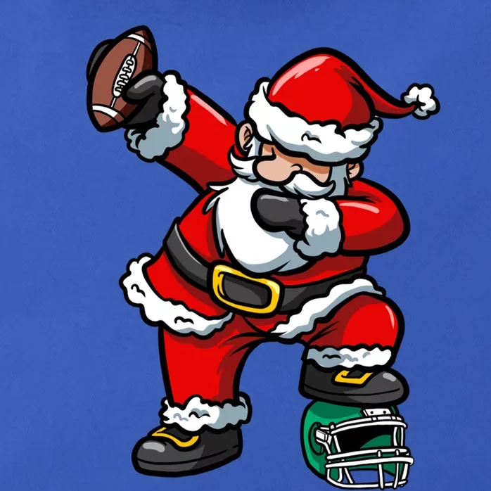 Christmas Xmas Dabbing Santa Claus Football Gift Zip Tote Bag