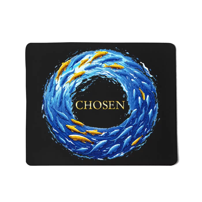 Chosen X Fish Swim Against The Current X Bible Mousepad