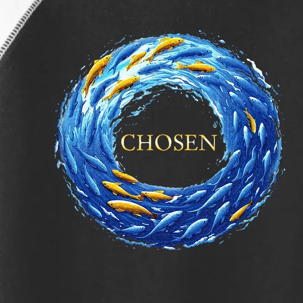 Chosen X Fish Swim Against The Current X Bible Toddler Fine Jersey T-Shirt