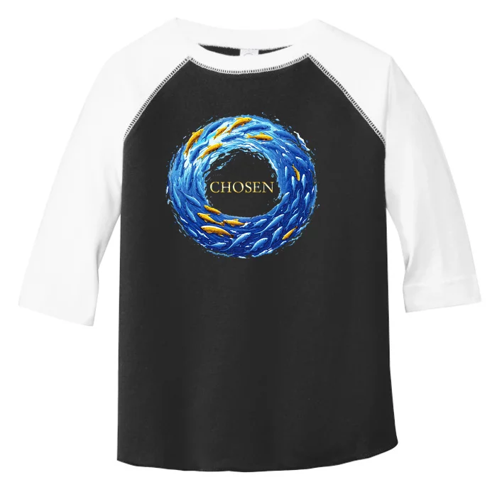 Chosen X Fish Swim Against The Current X Bible Toddler Fine Jersey T-Shirt