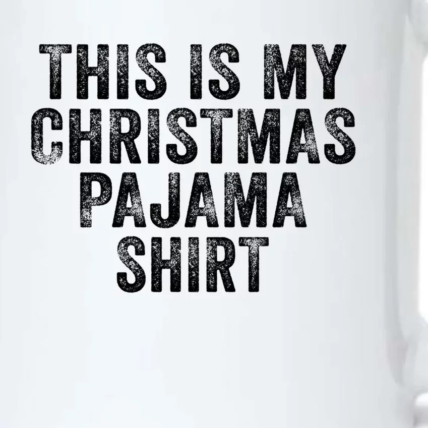 Christmas Xmas Funny Holiday This Is My Christmas Pajamas Gift Black Color Changing Mug