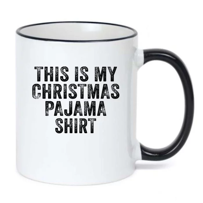 Christmas Xmas Funny Holiday This Is My Christmas Pajamas Gift Black Color Changing Mug