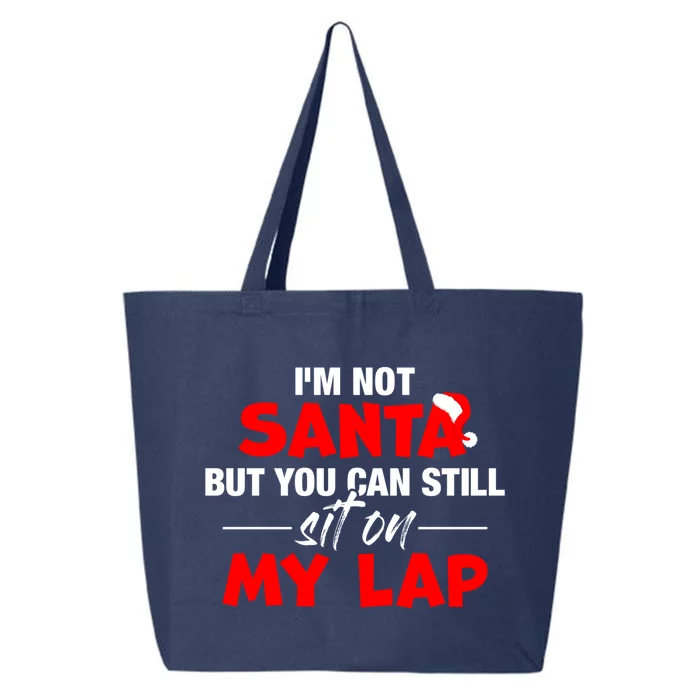 Christmas Xmas I'm Not Santa But You Can Still Sit On My Lap Gift 25L Jumbo Tote