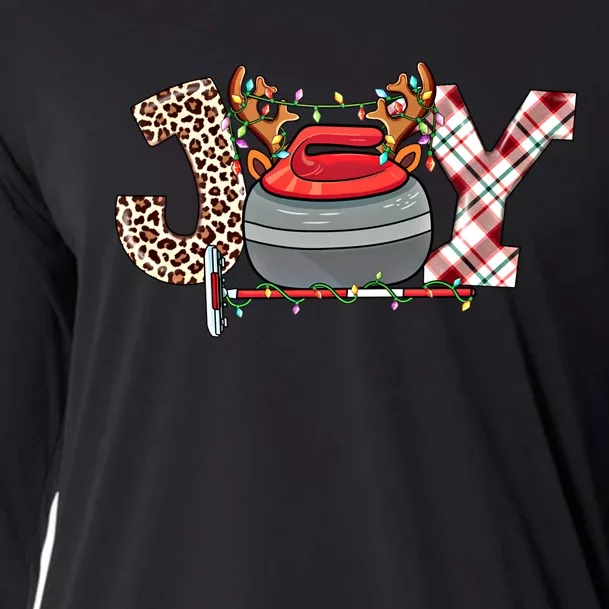 Curling Xmas Joy Curling Players Curler Christmas Curling Cute Gift Cooling Performance Long Sleeve Crew