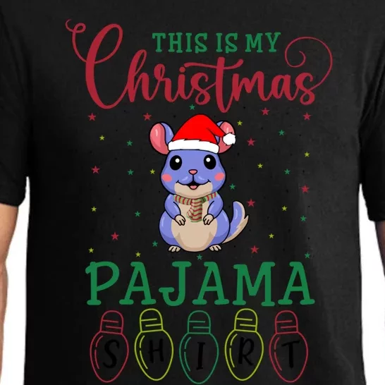 Chinchilla Xmas Light Funny This Is My Christmas Pajama Great Gift Pajama Set