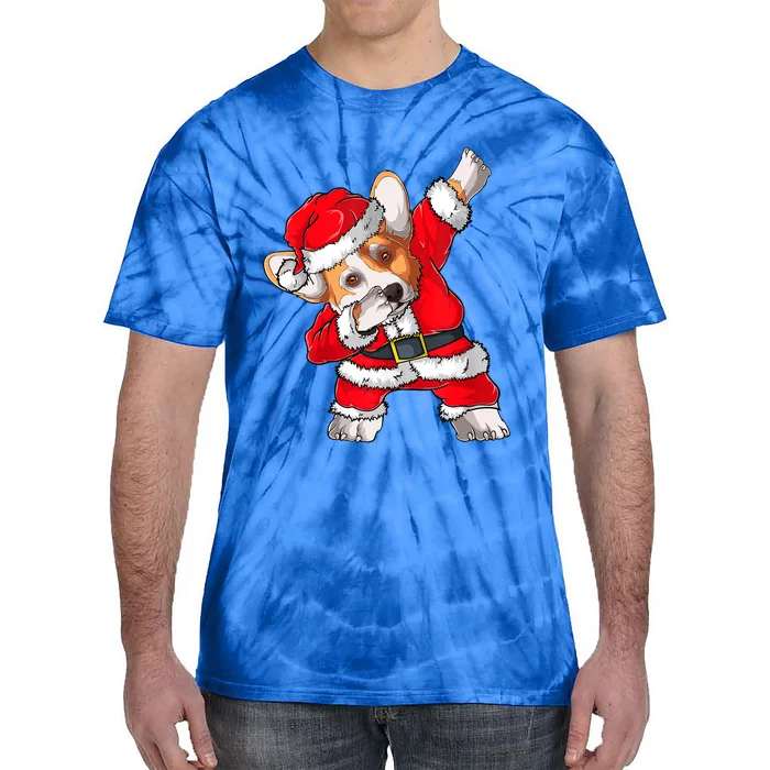 Corgi Xmas Lights Sweater Santa Corgi Dog Christmas Gift Tie-Dye T-Shirt