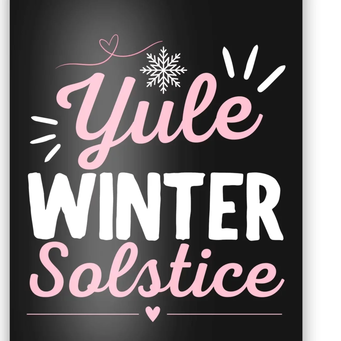 Christmas Xmas Merry Yule And Happy Winter Solstice Poster