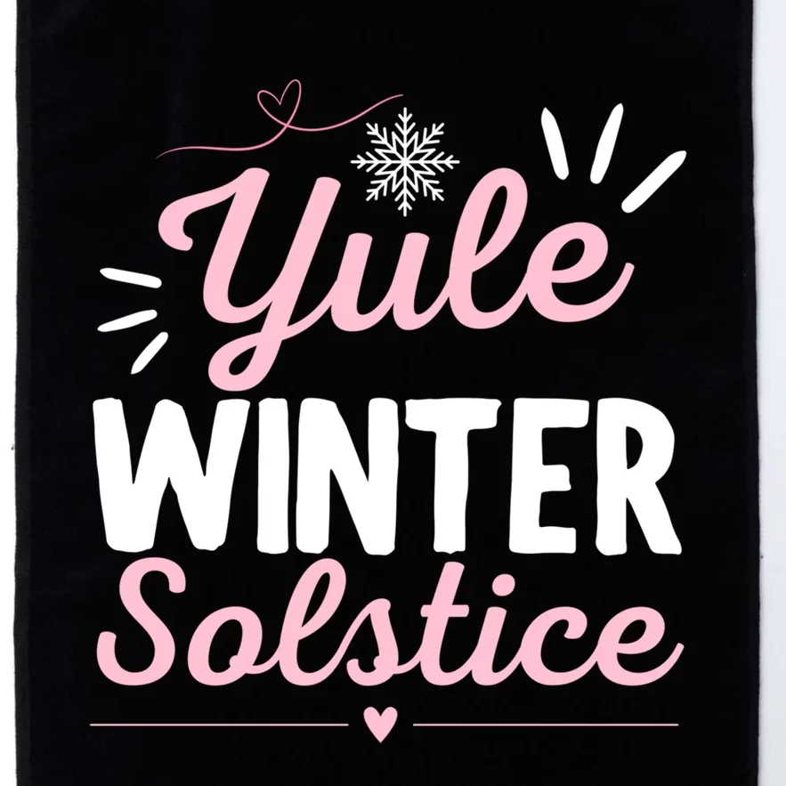 Christmas Xmas Merry Yule And Happy Winter Solstice Platinum Collection Golf Towel