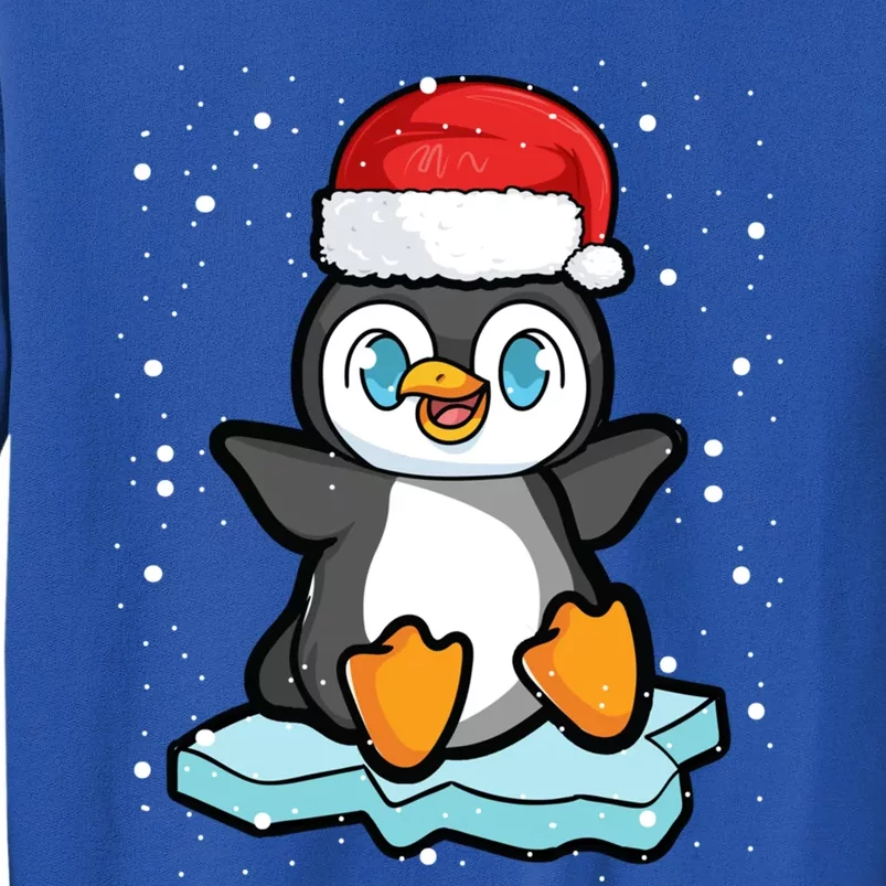 Christmas Xmas Penguin Snowflakes Santa Family Apparel Great Gift Tall Sweatshirt