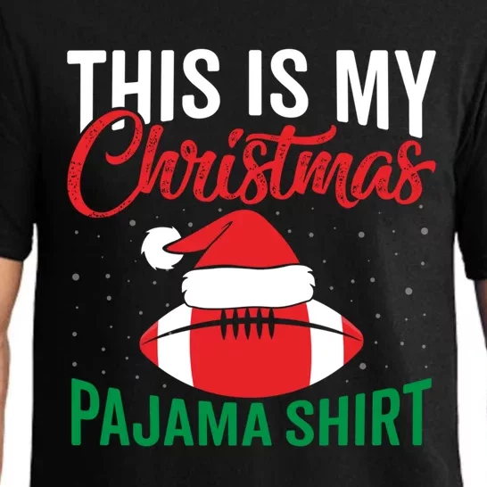 Christmas Xmas Pajama Football Sports Family Funny Gift Pajama Set