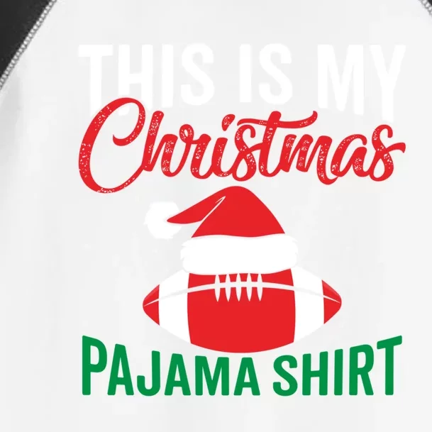 Christmas Xmas Pajama Football Sports Family Funny Gift Toddler Fine Jersey T-Shirt