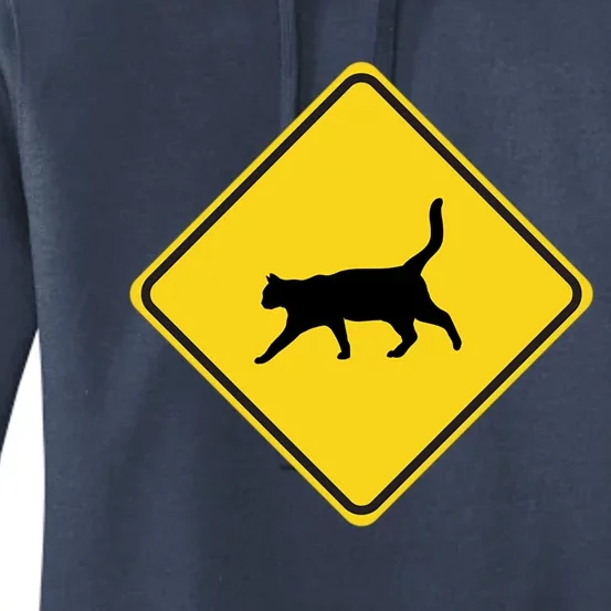 Cat Xing Sign Graphic Crossing Symbol Great Gift Great Gift Women's Pullover Hoodie