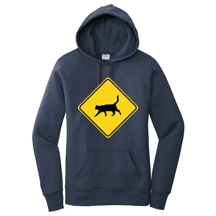 Cat Xing Sign Graphic Crossing Symbol Great Gift Great Gift Women's Pullover Hoodie